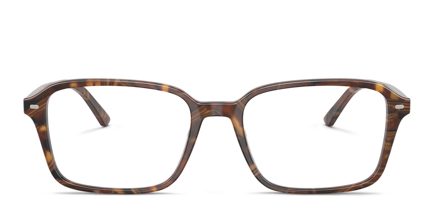 Ray-Ban RX5431 Raimond Clear, Brown, Yellow glasses - Clear / Brown / Yellow - Frontal View