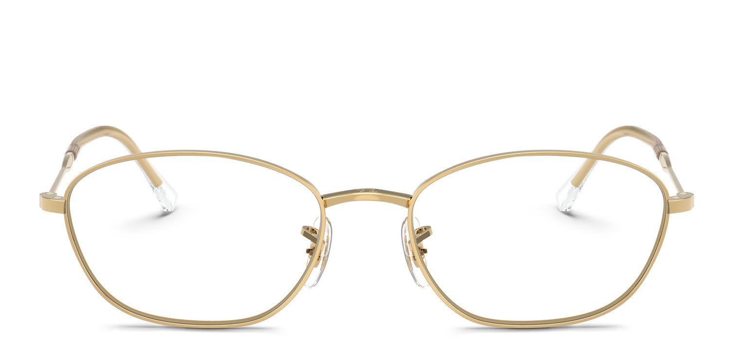 Ray-Ban RX3749V Gold glasses - Gold - Frontal View