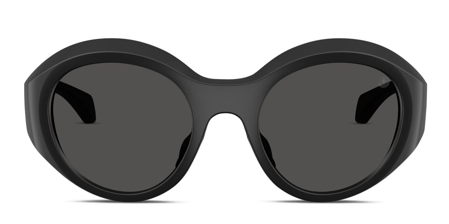 Moncle Frame Moncler ME8005 black frame with dark grey lenses. Lenses provide 100% ...