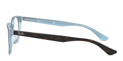 Ray-Ban RX5375 Tortoise, Blue glasses - Blue / Tortoise - Side View