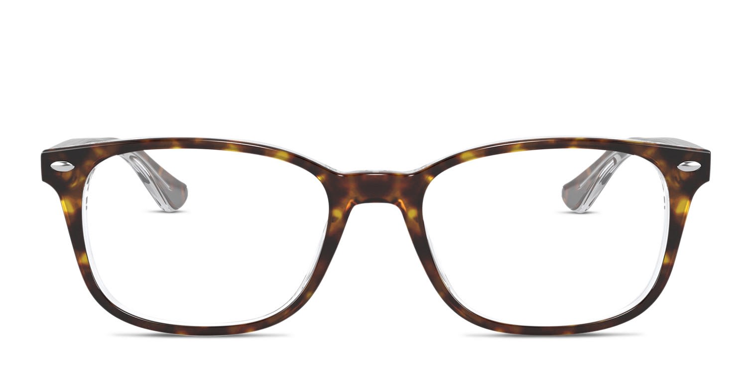Ray-Ban RX5375 Tortoise, Clear glasses - Clear / Tortoise - Frontal View