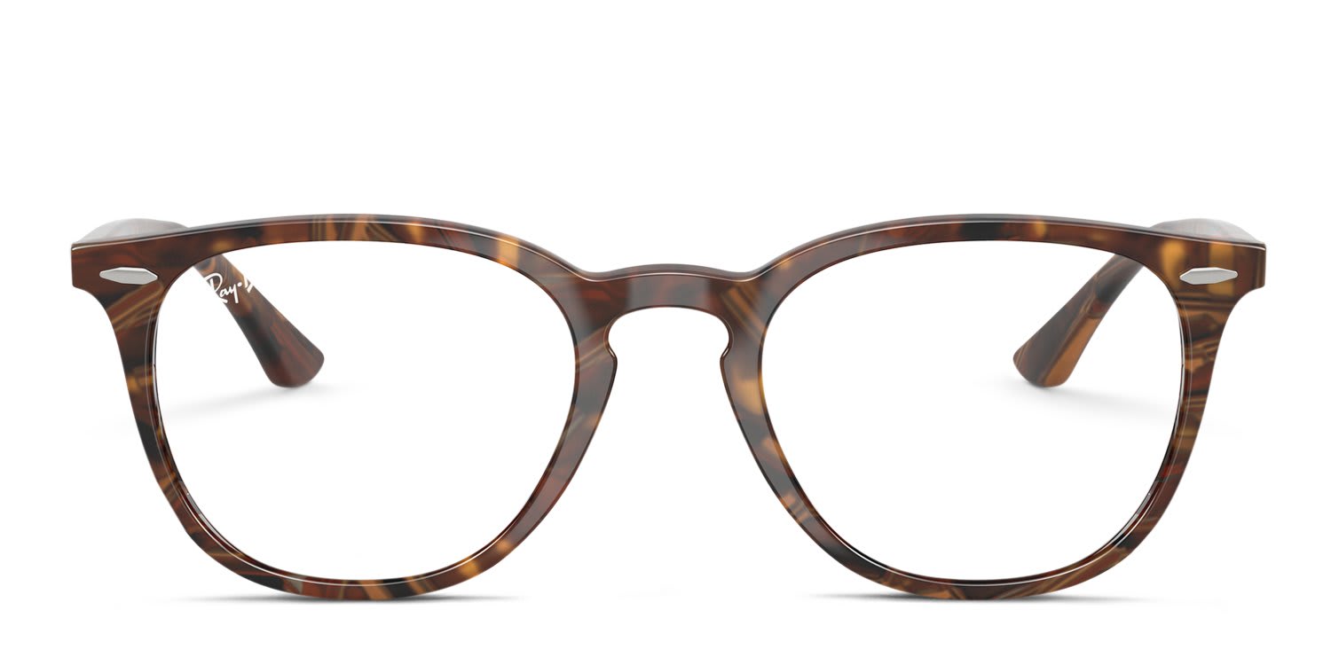 Ray-Ban RX7159 Brown glasses - Brown - Frontal View