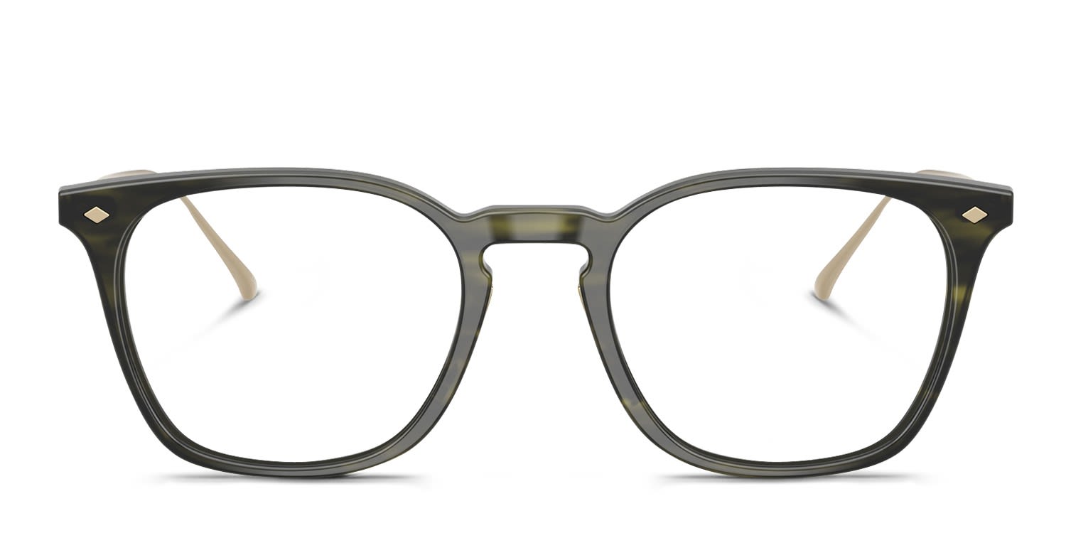 Giorgio Armani AR7271T Multicolor, Green glasses - Multicolor / Green - Frontal View