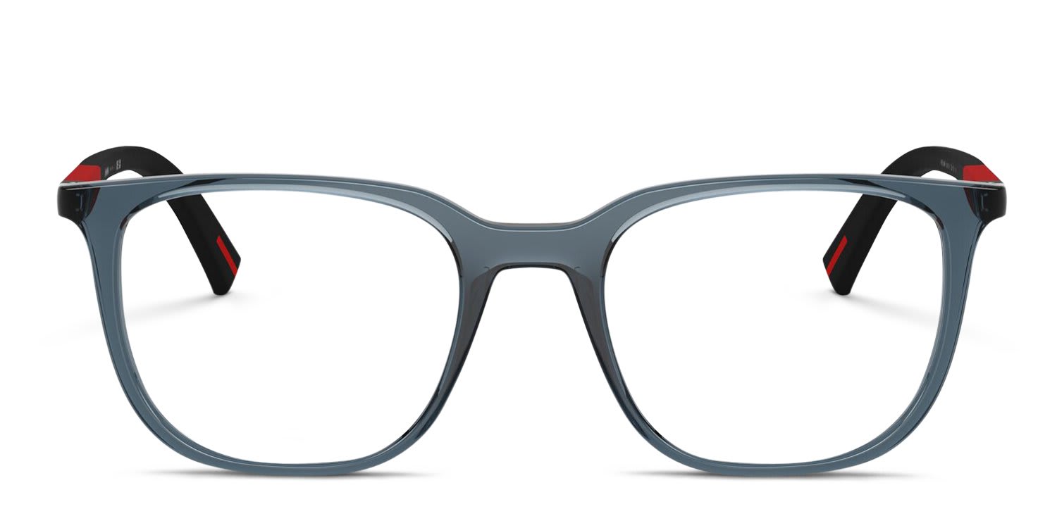 Prada Linea Rossa PS04RV Clear, Blue glasses - Clear / Blue - Frontal View