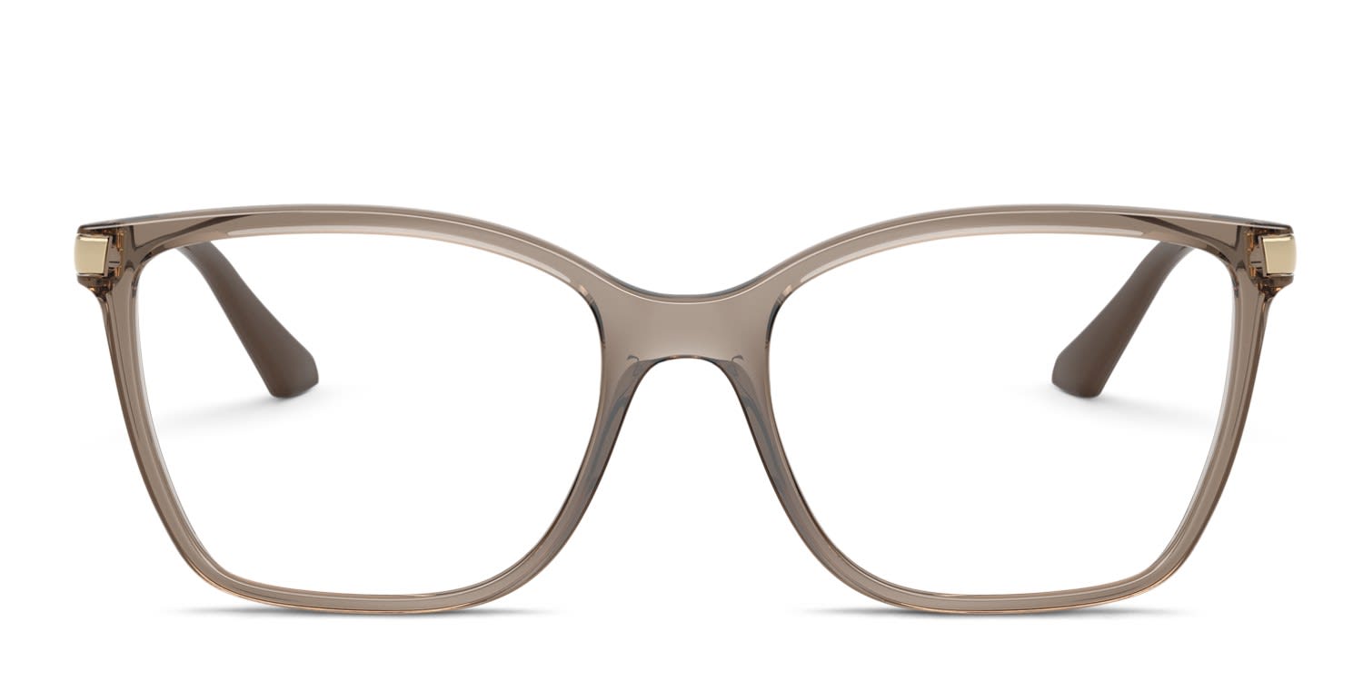 Vogue VO5654 Clear, Brown glasses - Brown / Clear - Frontal View