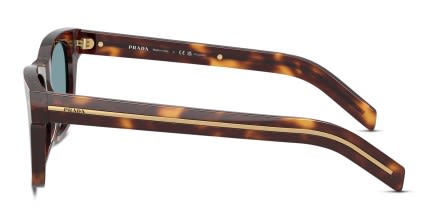 Prada PRA17S Tortoise glasses - Tortoise / Green - Side View