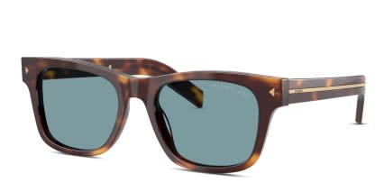 Prada PRA17S Tortoise glasses - Tortoise / Green - Angle View