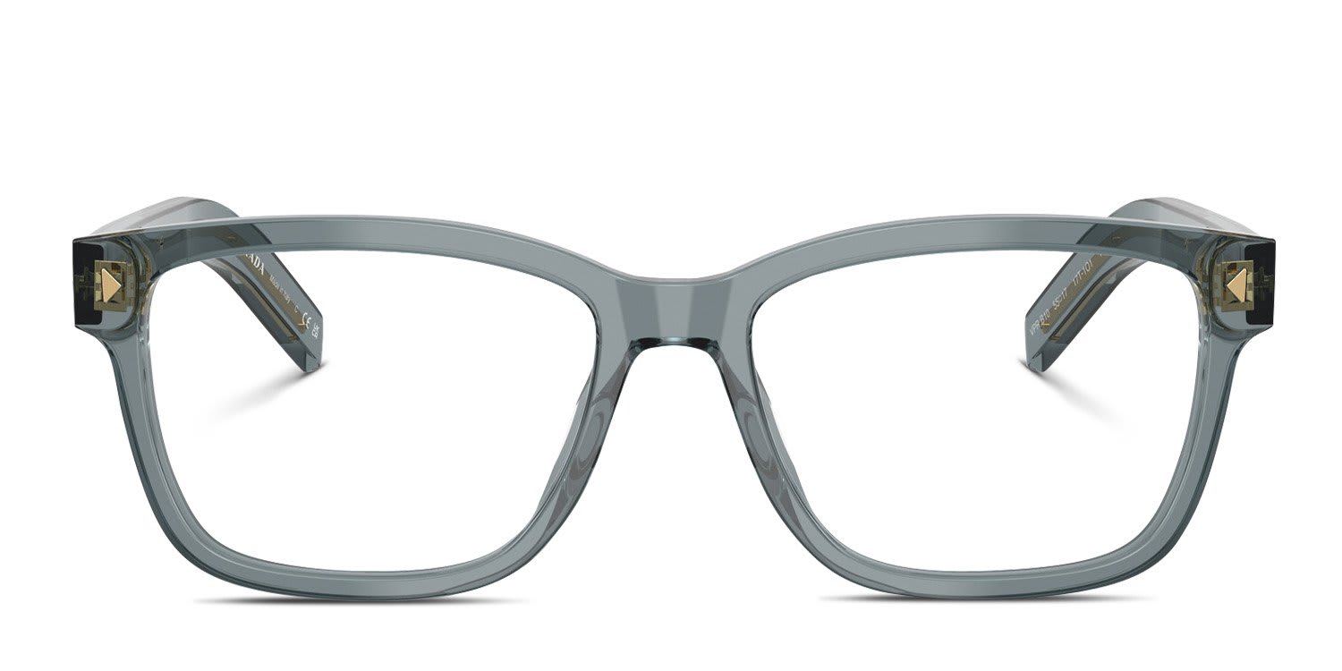 Prada PRB10V Clear, Blue glasses - Clear / Blue - Frontal View