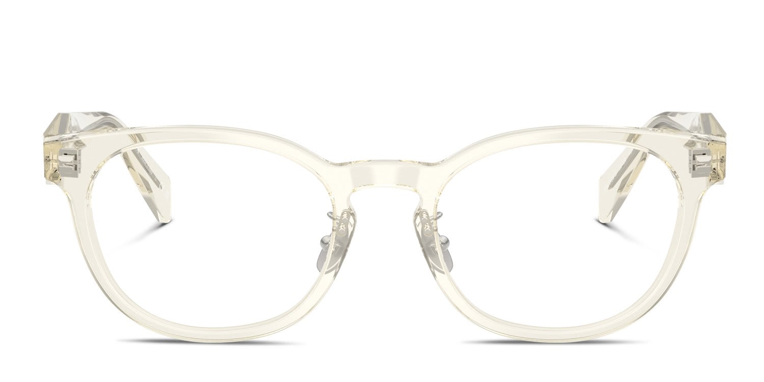 Prada PRB06VD Clear, Beige glasses - Clear / Beige - Frontal View