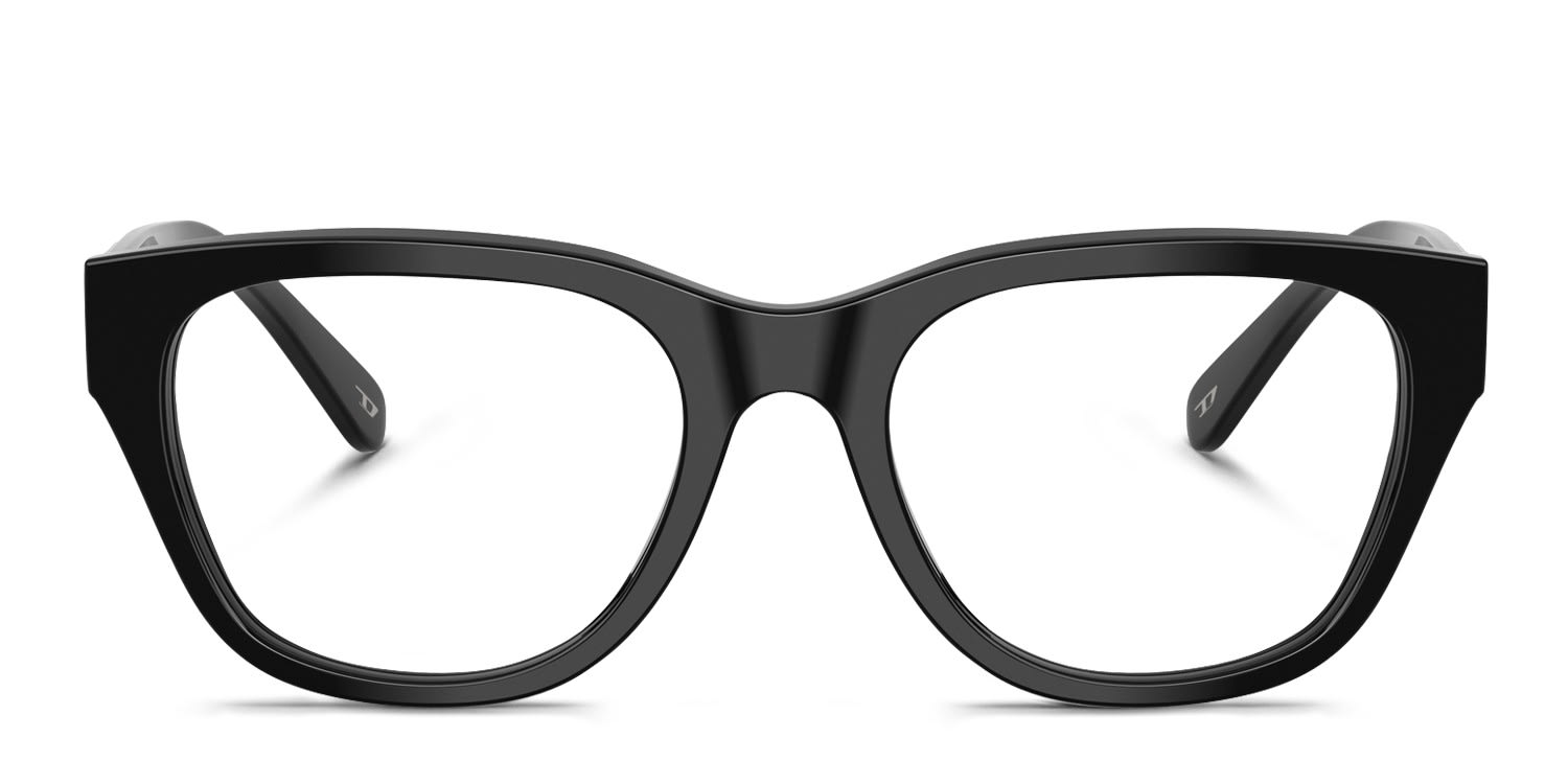 Diesel DL4001 Black glasses - Black - Frontal View