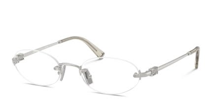 Miu Miu MU53WV Silver glasses - Silver - Angle View