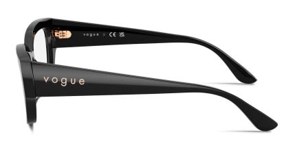 Vogue VO5639U Black glasses - Black - Side View