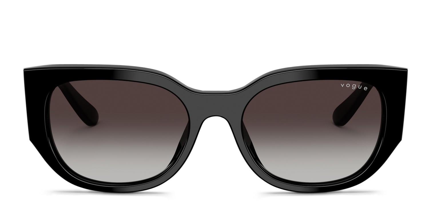 Vogue VO5641SU Black, Gray glasses - Black / Gray - Frontal View