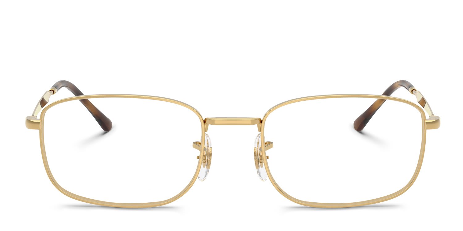 Ray-Ban RX6533 Gold glasses - Gold - Frontal View