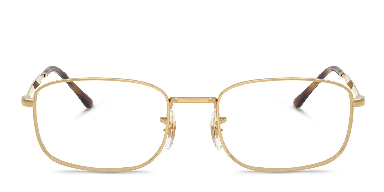 Ray-Ban RX6533 Gold glasses - Gold - Frontal View