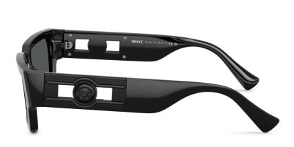Versace VE4459 Black, Gray glasses - Black / Gray - Side View