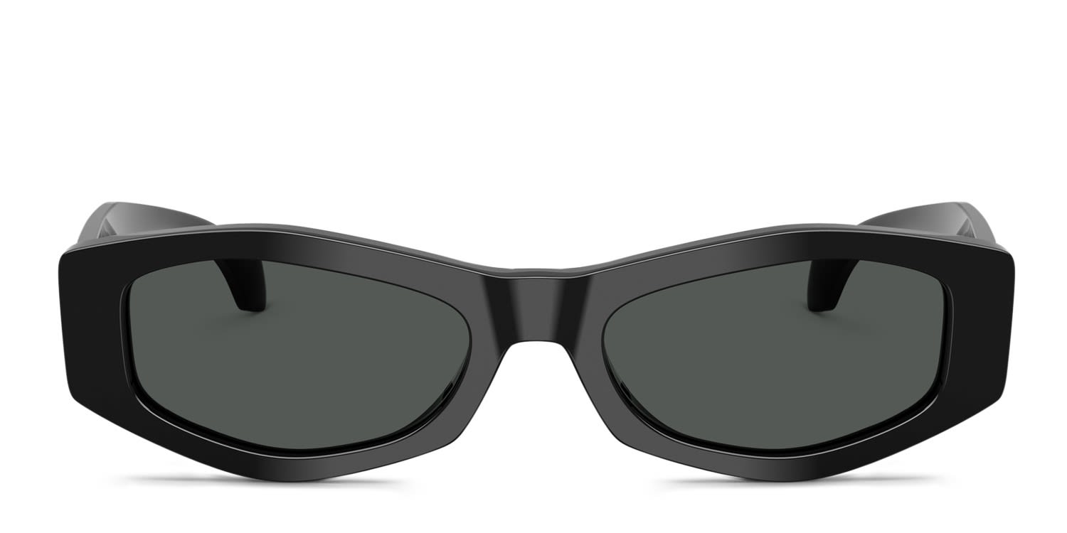 Versace VE4487 Black, Gray glasses - Black / Gray - Frontal View