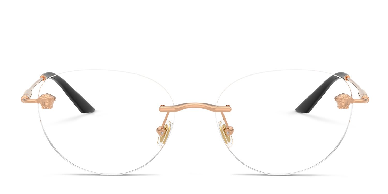 Versace VE1305 Pink, Gold glasses - Pink / Gold - Frontal View
