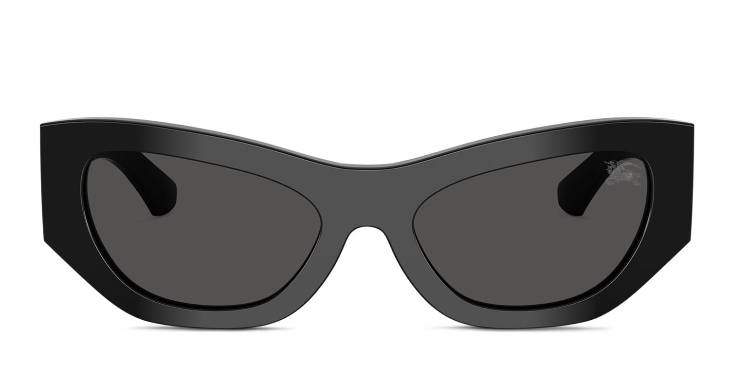 Burberry BE4450U Black, Gray glasses - Black / Gray - Frontal View