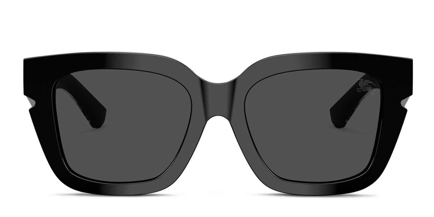 Burberry BE4453 Black, Gray glasses - Black / Gray - Frontal View