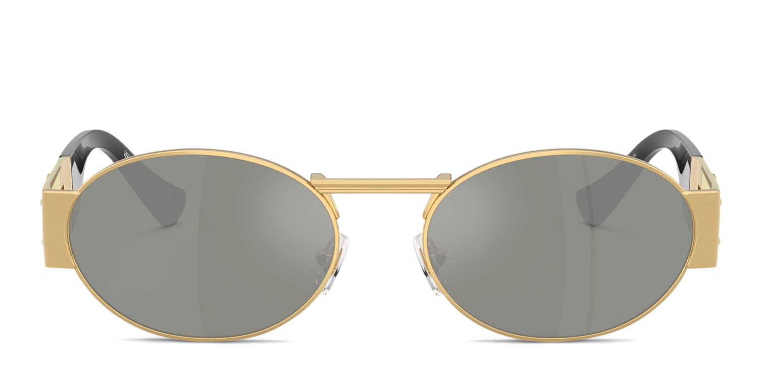 Versace VE2264 Gold, Green, Silver glasses - Gold / Green / Silver - Frontal View