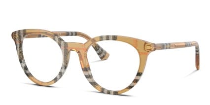 Burberry BE2429 Multicolor, Brown glasses - Multicolor / Brown - Angle View