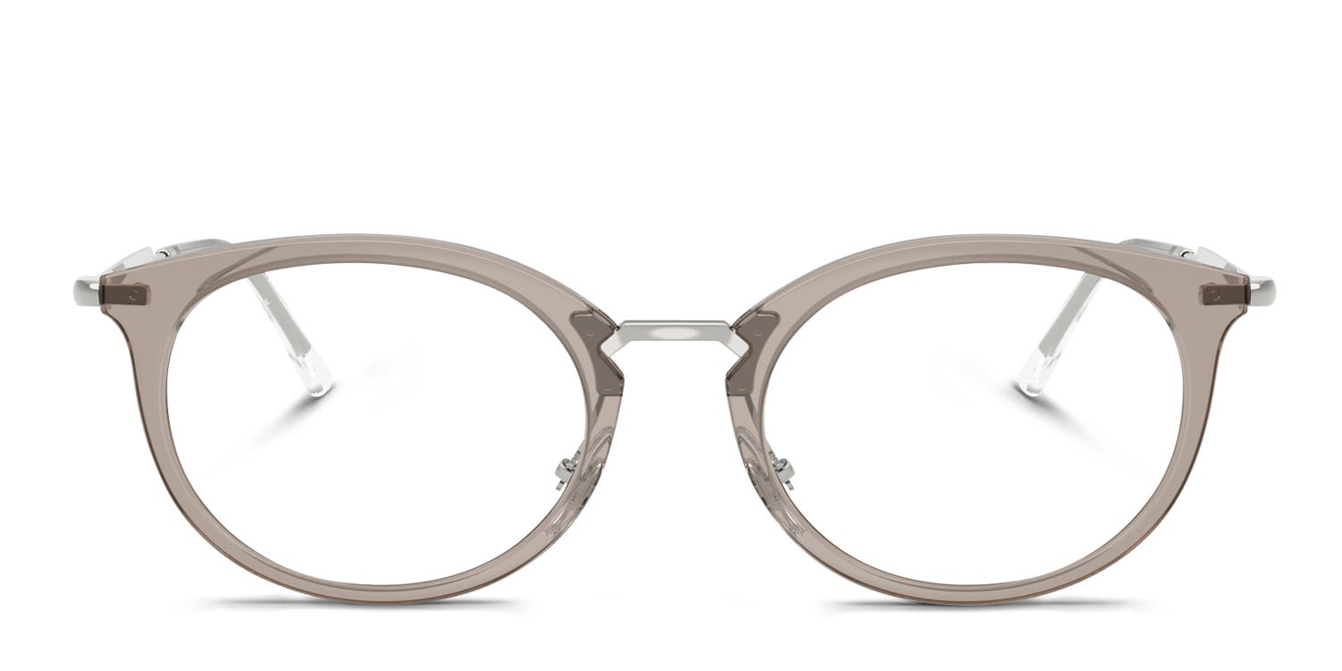 Ray-Ban RX7255 Clear, Gray glasses - Clear / Gray - Frontal View