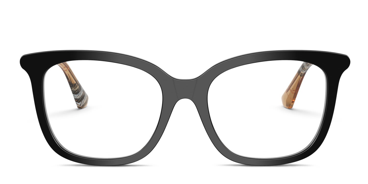 Burberry BE2430 Black glasses - Black - Frontal View