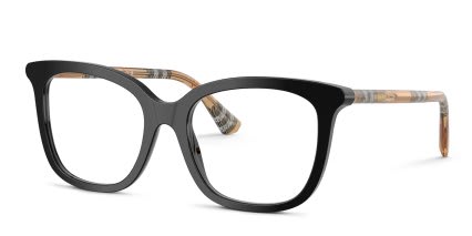 Burberry BE2430 Black glasses - Black - Angle View