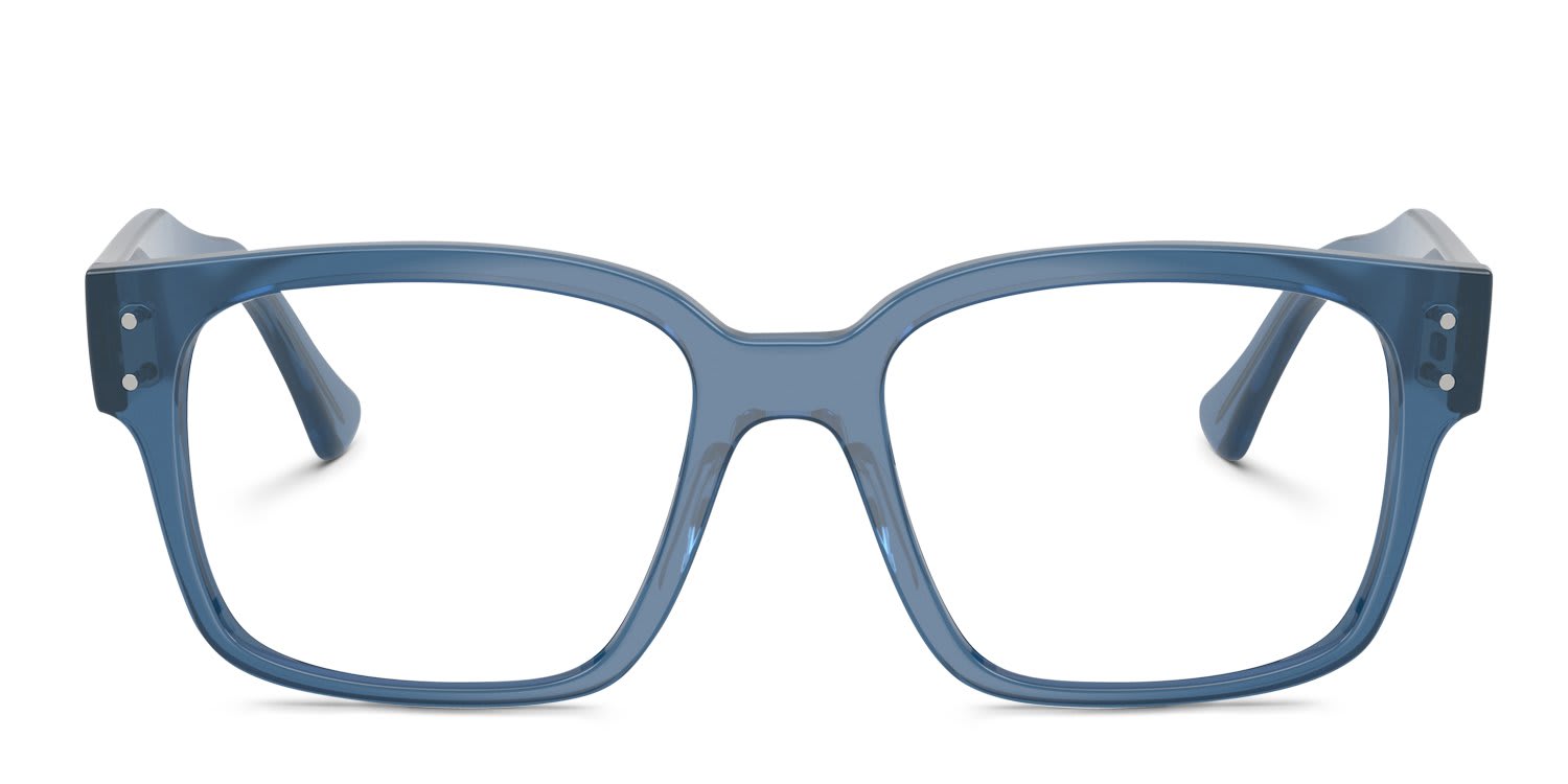 Ray-Ban RX7256 Laurene Clear, Blue glasses - Clear / Blue - Frontal View