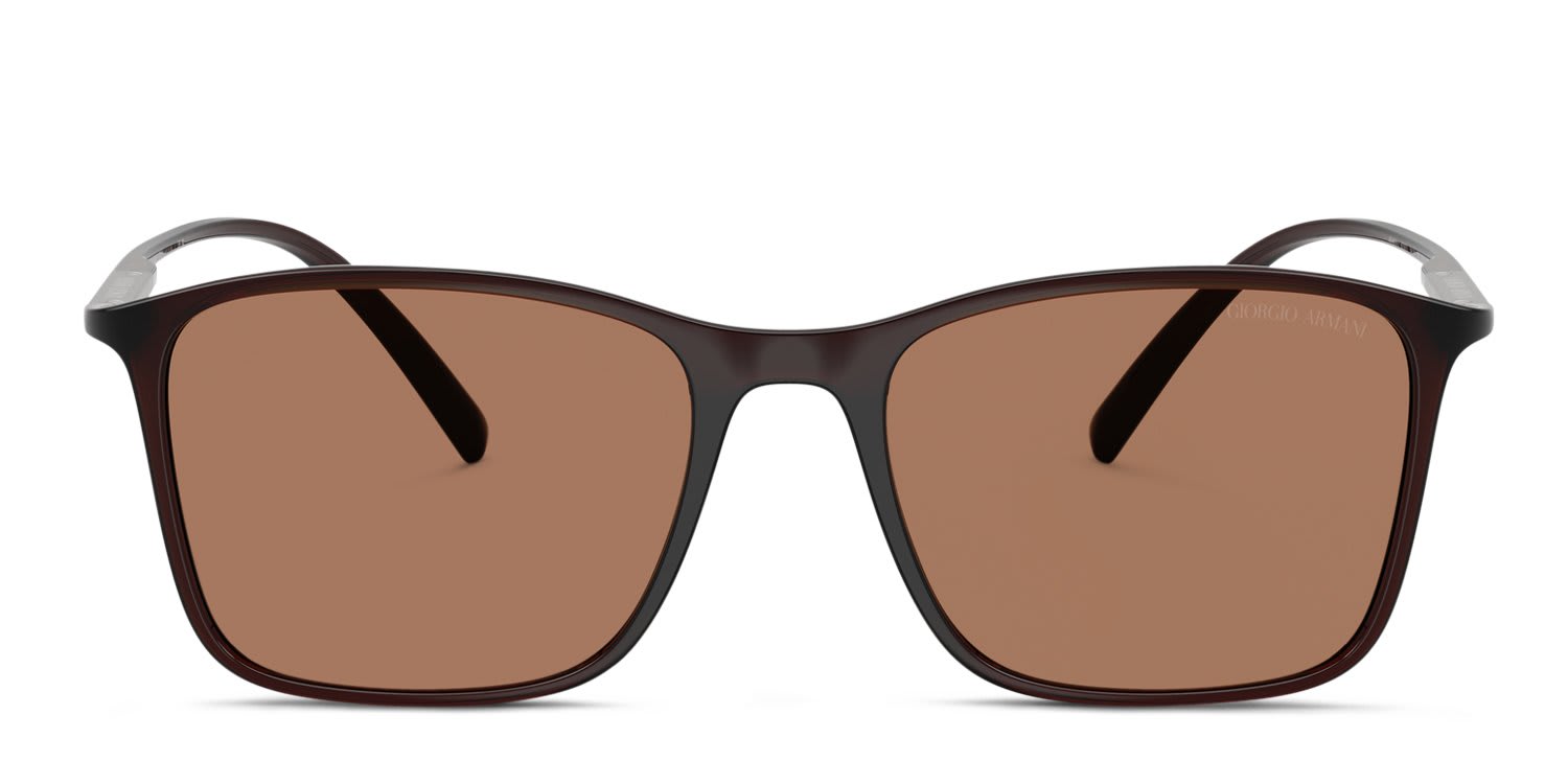 Giorgio Armani AR8231U Clear, Brown glasses - Clear / Brown - Frontal View