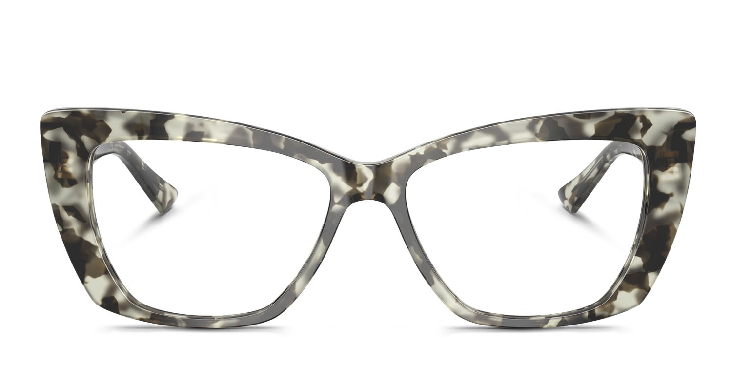 Jimmy Choo JC3036 Tortoise, Green glasses - Tortoise / Green - Frontal View