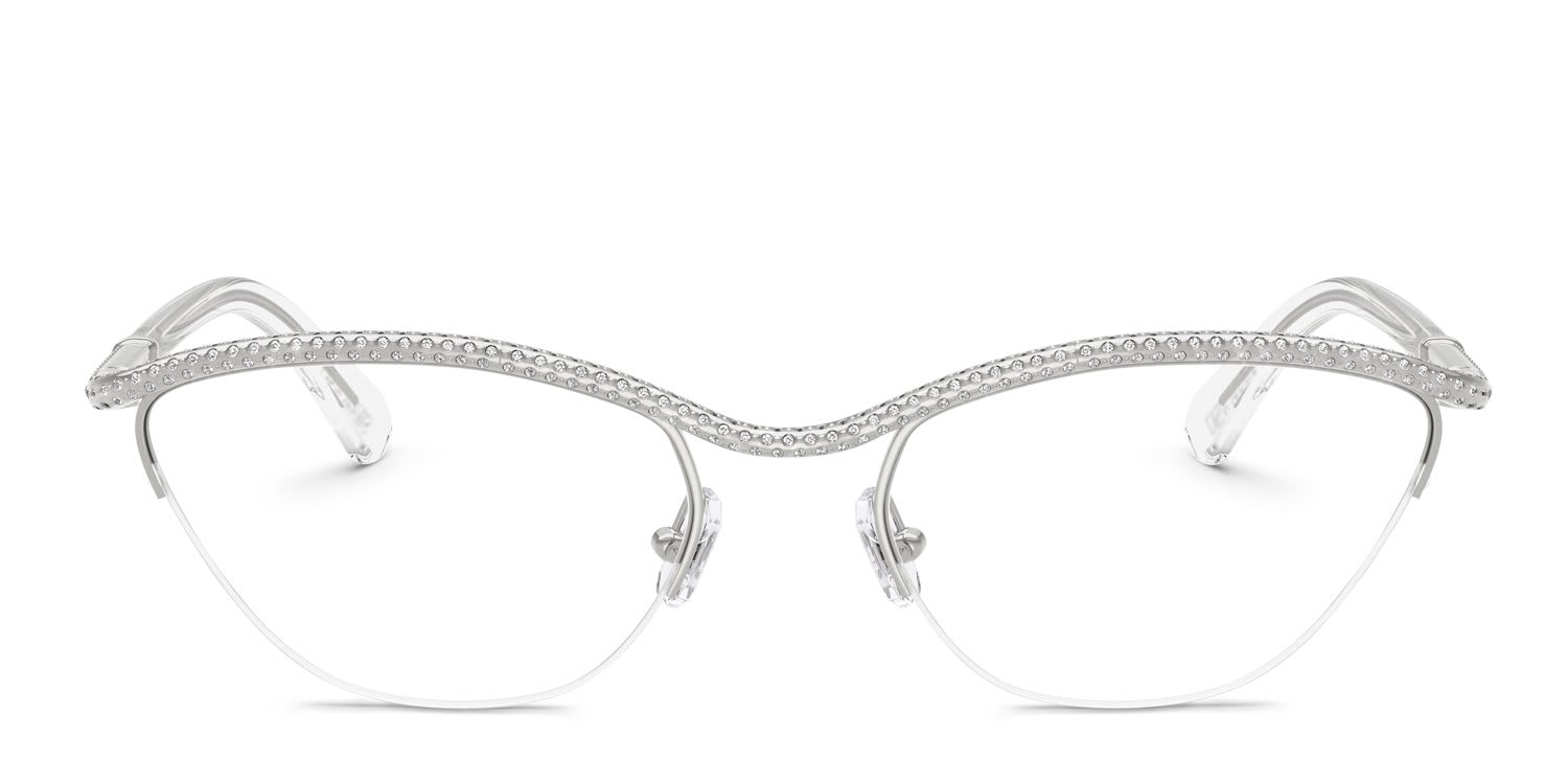 Swarovski SK1026 Silver glasses - Silver - Frontal View