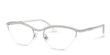 Swarovski SK1026 Silver glasses - Silver - Angle View