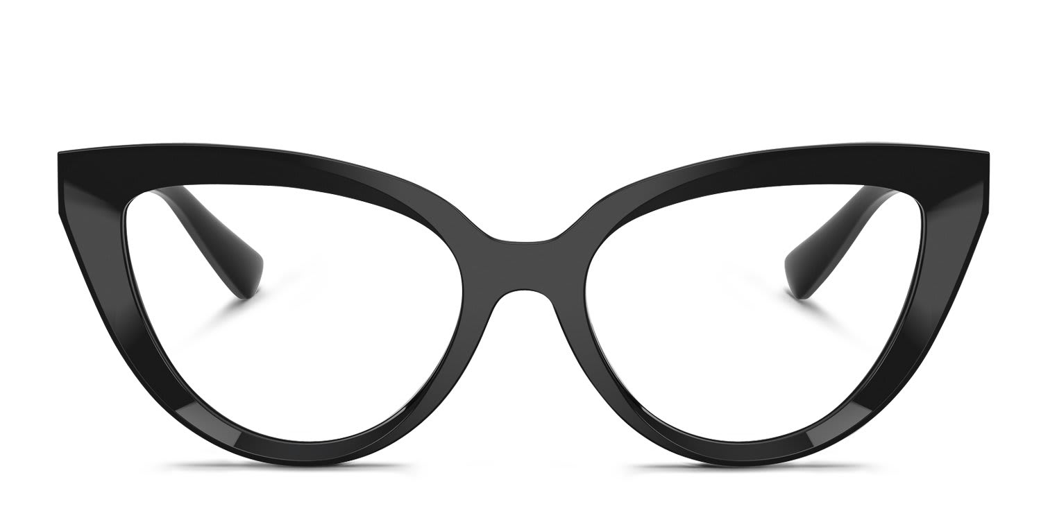 Dolce & Gabbana DG3414 Black glasses - Black - Frontal View