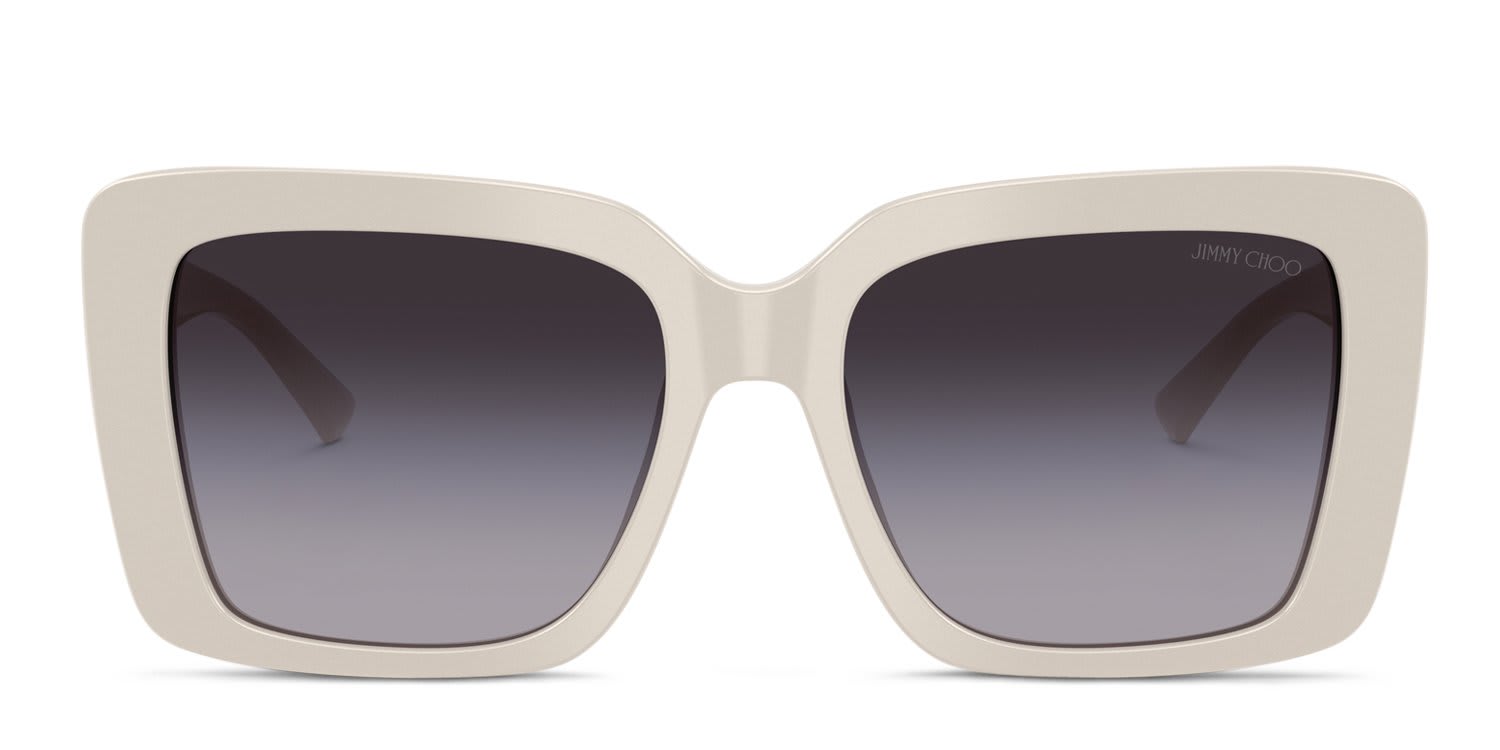 Jimmy Choo JC5042 White, Gray glasses - White / Gray - Frontal View