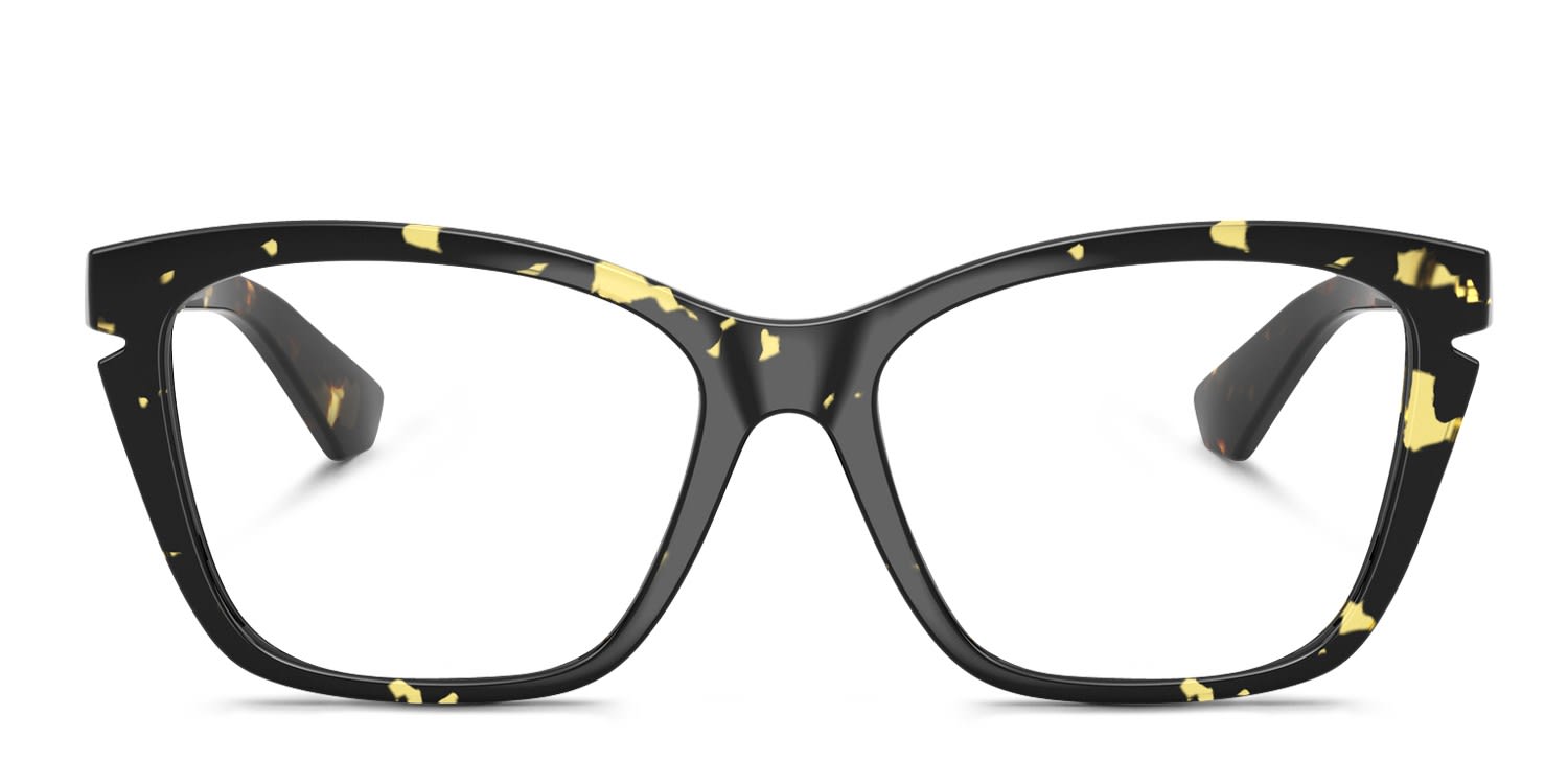 Burberry BE2427U Yellow, Tortoise glasses - Yellow / Tortoise - Frontal View