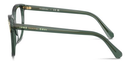 Swarovski SK2033 Clear, Green glasses - Clear / Green - Side View