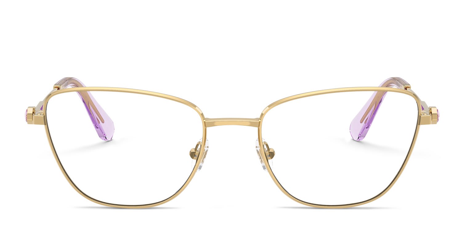 Swarovski SK1018 Gold glasses - Gold - Frontal View