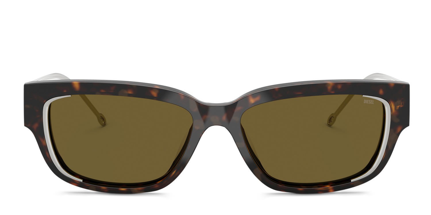 Diesel DL2002MU Tortoise, Brown glasses - Tortoise / Brown - Frontal View