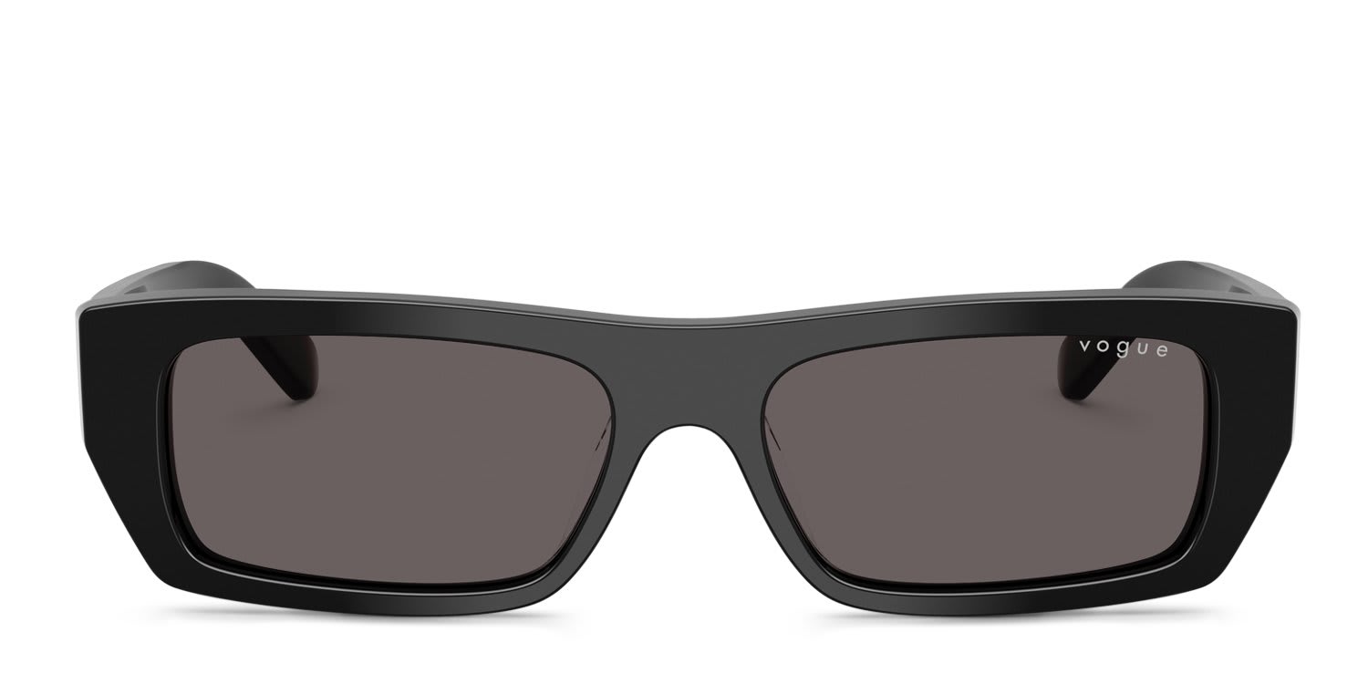 Vogue VO5657SU Black, Gray glasses - Black / Gray - Frontal View
