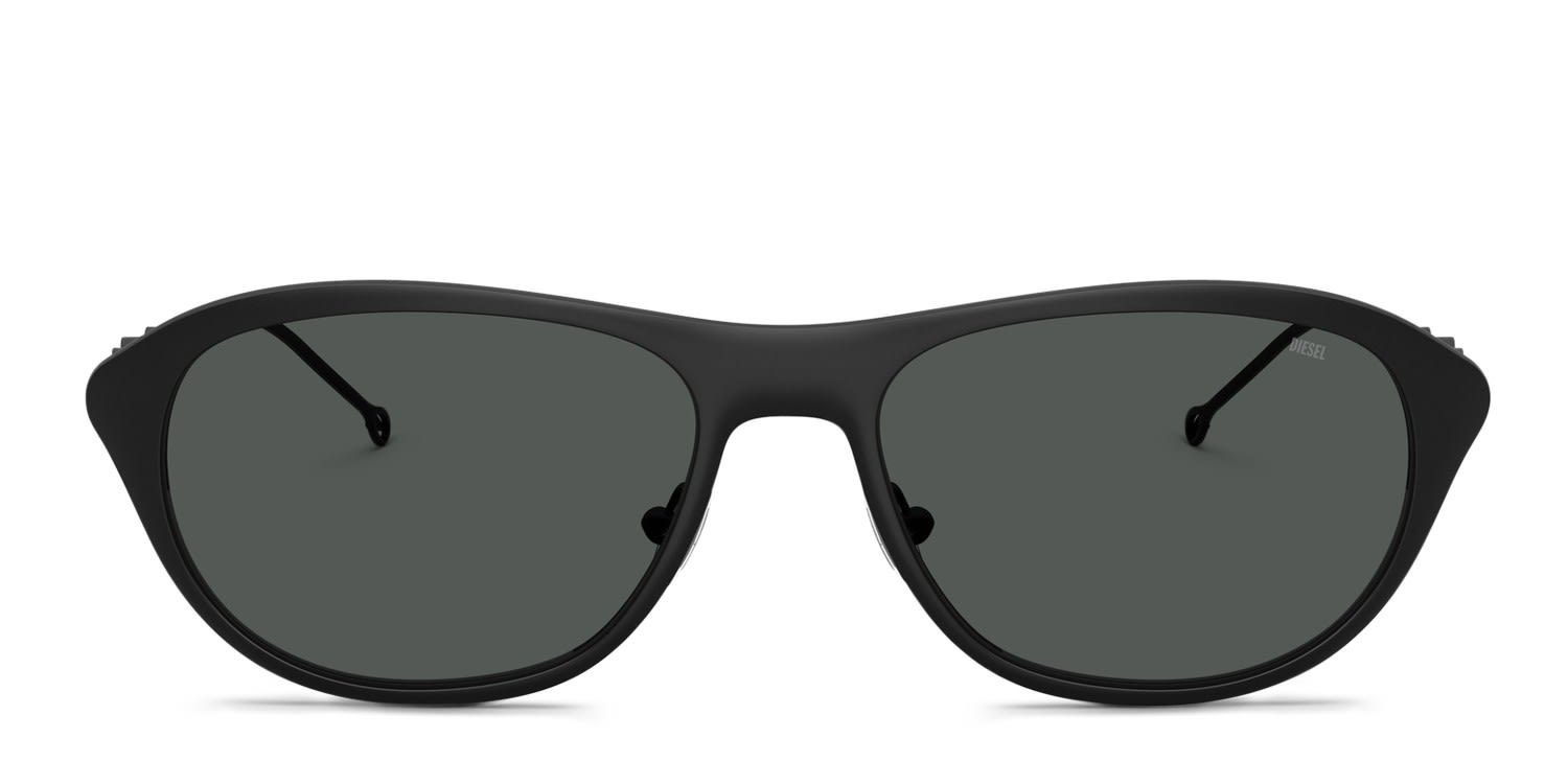 Diesel DL1011 Black, Gray glasses - Black / Gray - Frontal View