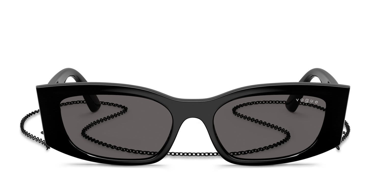 Vogue VO5655SU Black, Gray glasses - Black / Gray - Frontal View