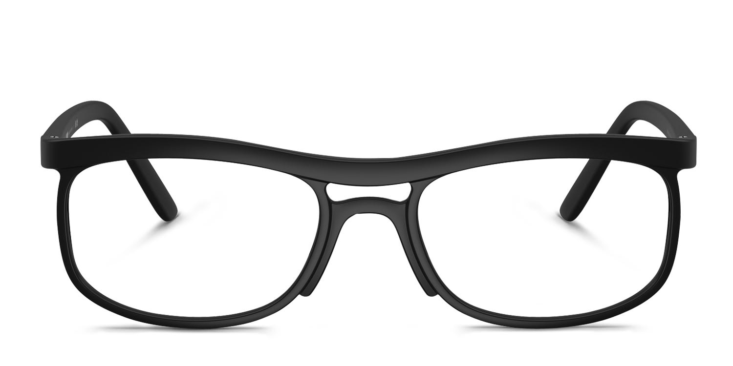 Ray-Ban RX7254 Brown, Black glasses - Brown / Black - Frontal View