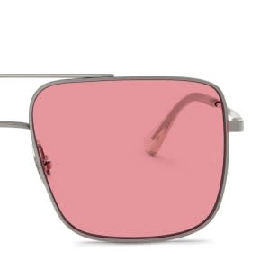 Ray-Ban RB3758 Ari gunmetal frame with pink lenses. Lenses provide 100% ...