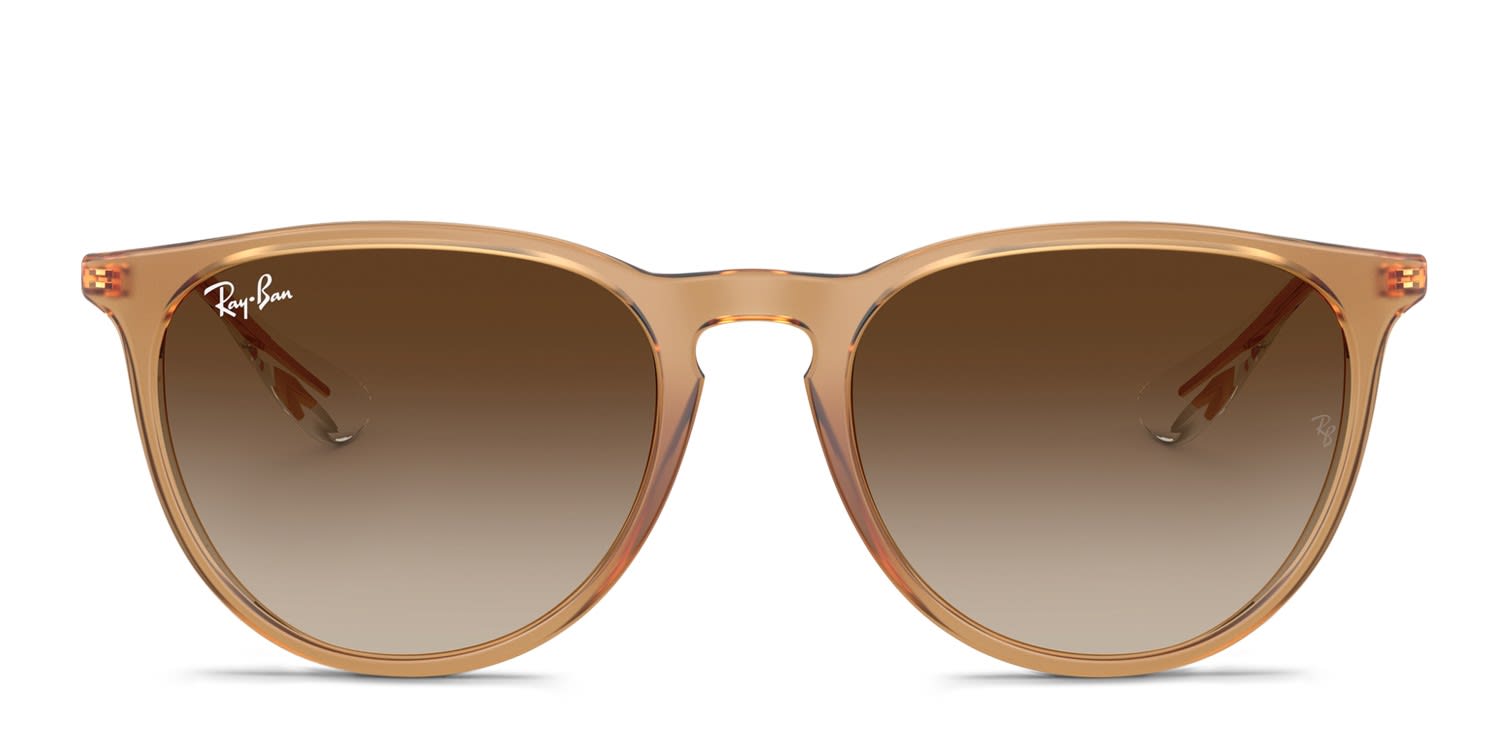 Ray-Ban RB4171 Erika Gray, Beige, Brown glasses - Gray / Beige / Brown - Frontal View
