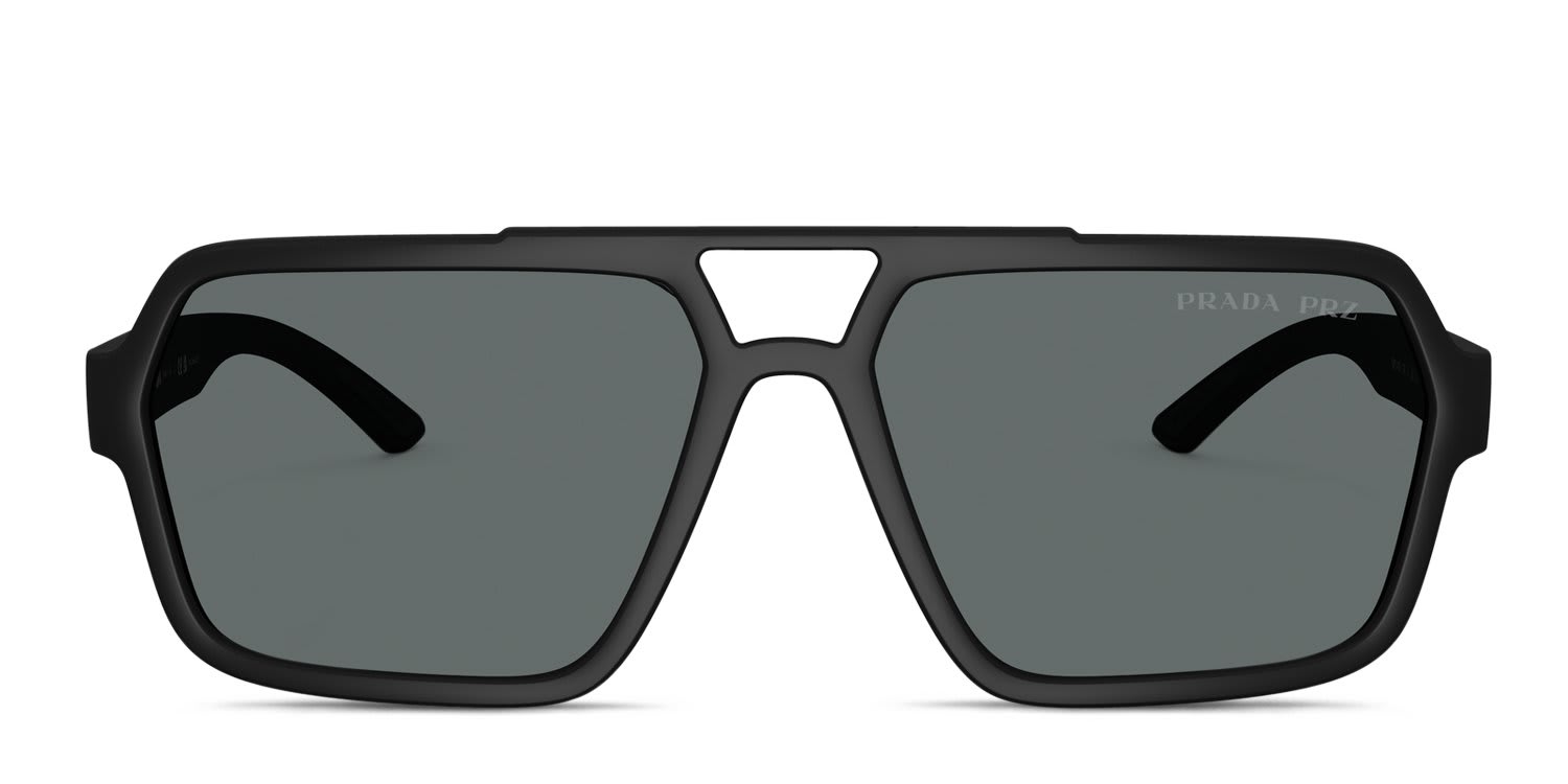 Prada Linea Rossa PSA06S Black, Gray glasses - Black / Gray - Frontal View