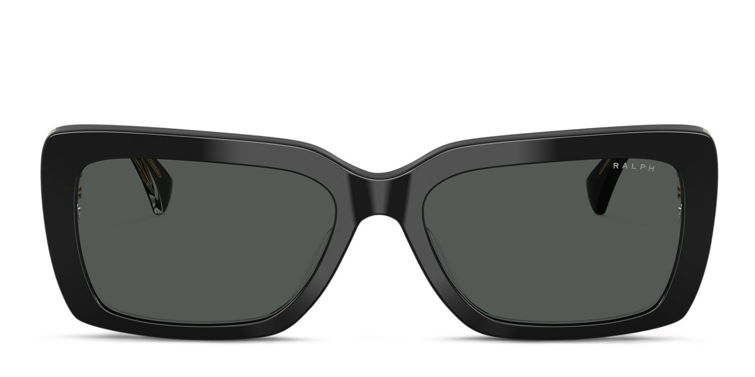 Ralph Lauren RA5342U Black, Clear, Gray glasses - Black / Clear / Gray - Frontal View