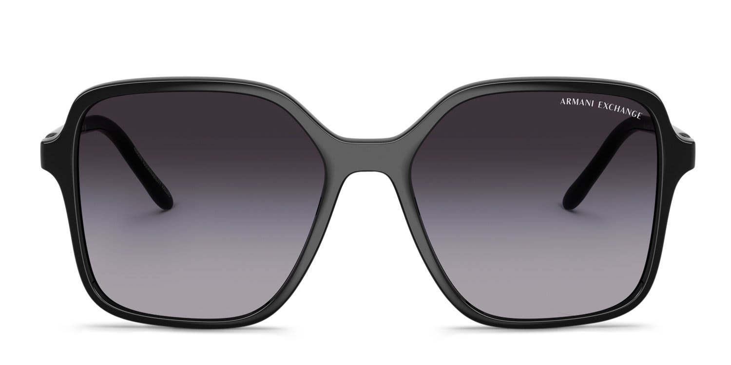Armani Exchange AX4163S Black, Gray glasses - Black / Gray - Frontal View