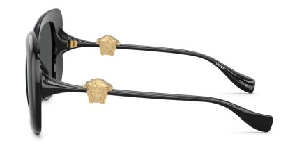 Versace VE4499U Black, Gray glasses - Black / Gray - Side View